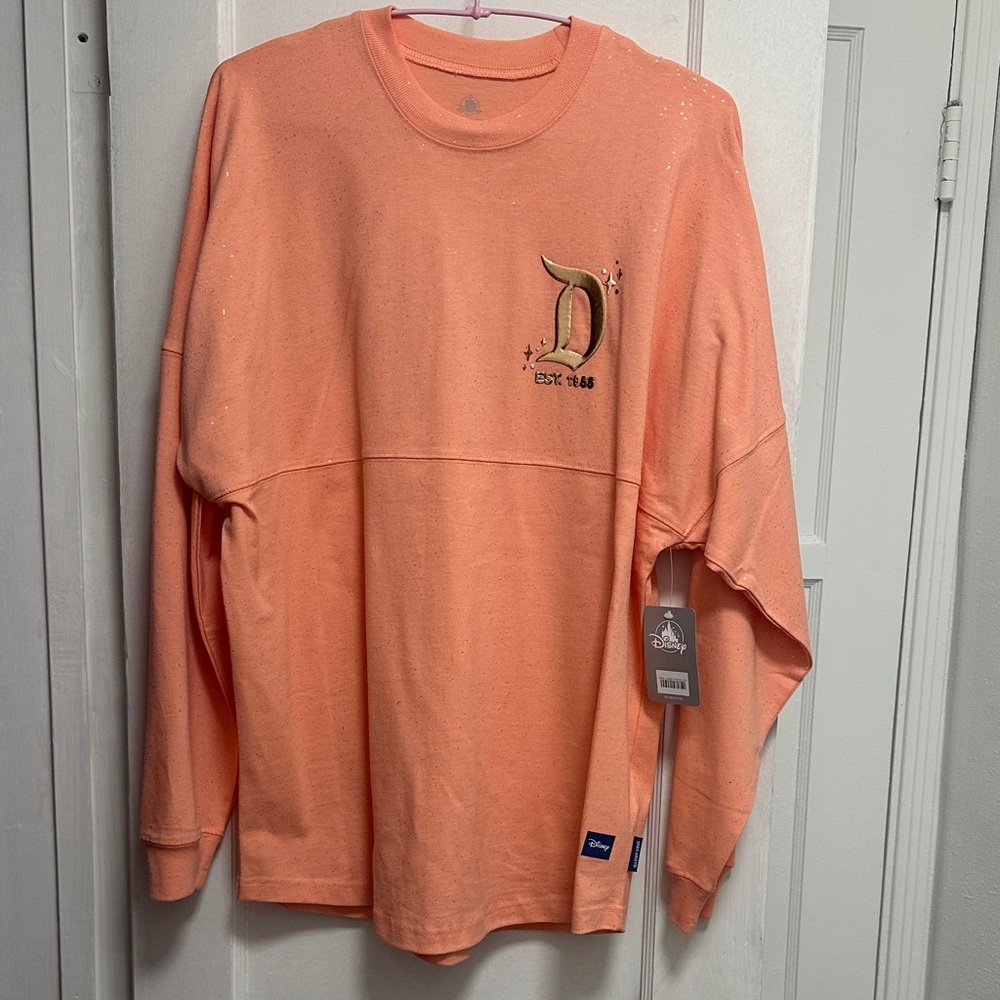 Disney Coral Long Sleeve with Gold Logo